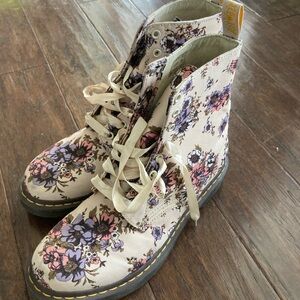 Floral Canvas Boots